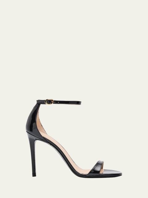 Nudist II Patent Ankle-Strap Sandals