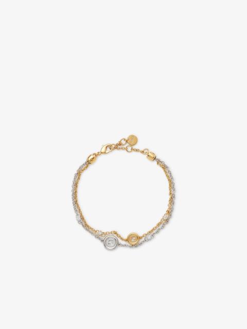 EverRound Fendi Bracelet Gold and silver colored metal bracelet