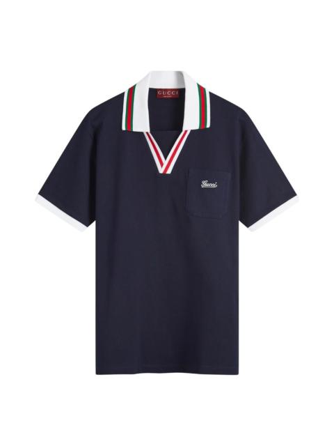 Gucci Skipper Collar Polo Shirt 'Navy' 737667-XJGKV-4560