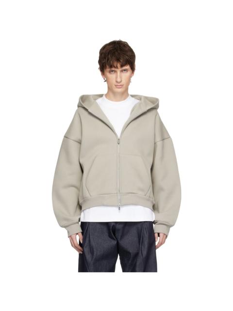 Taupe V2 Zipped Hoodie