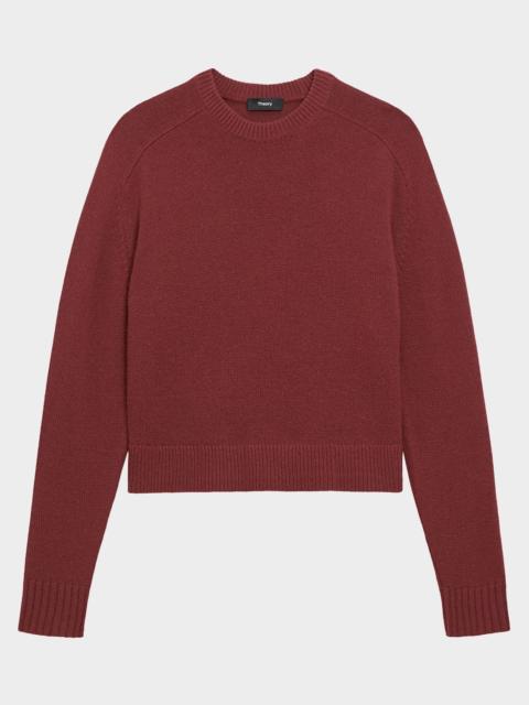 Cashmere Cropped Crewneck Sweater