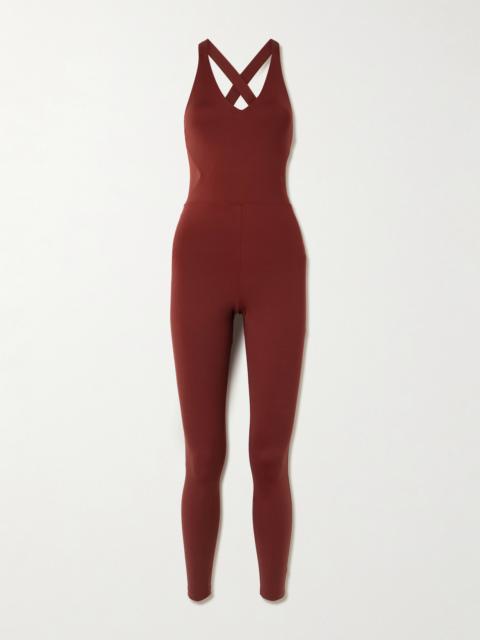 Graham Tulle-trimmed Stretch-jersey Jumpsuit