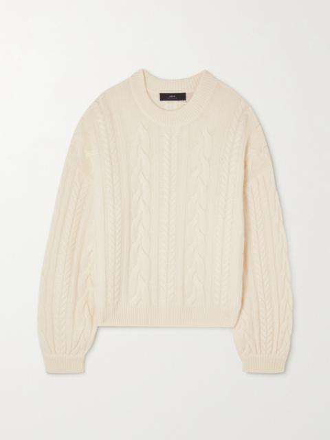 Marina Cable-knit Cashmere Sweater