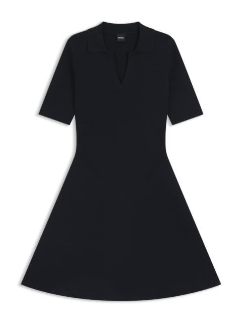 KNITTED DRESS WITH SKIPPER COLLAR