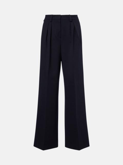 Molo pleated wool and cotton-blend pants