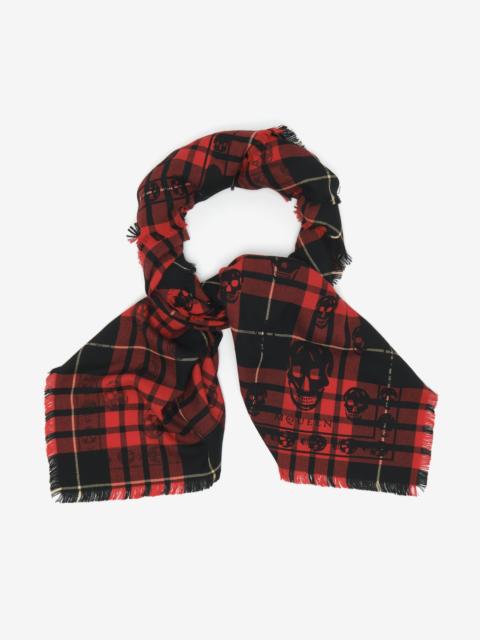 Tartan Skull Scarf