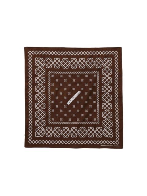 geometric-print scarf