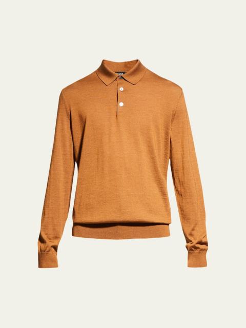 Men's Cashmere-Silk Polo Shirt