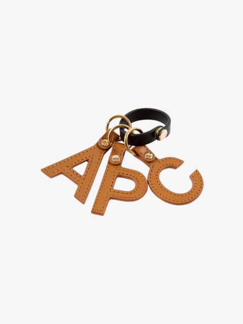 A.P.C. LETTERS KEY RING