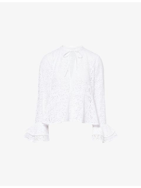 Frigga Flounce Cotton Shirt