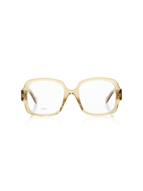 Square-Frame Acetate Glasses green