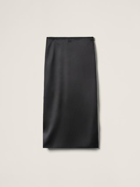 Stretch satin skirt