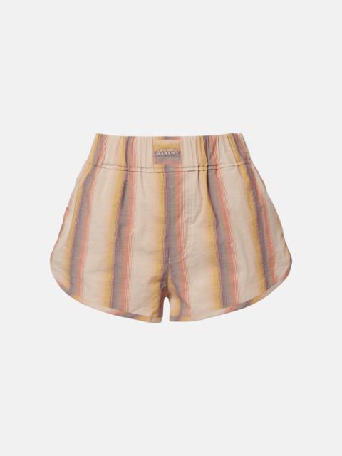 Melinea striped cotton shorts