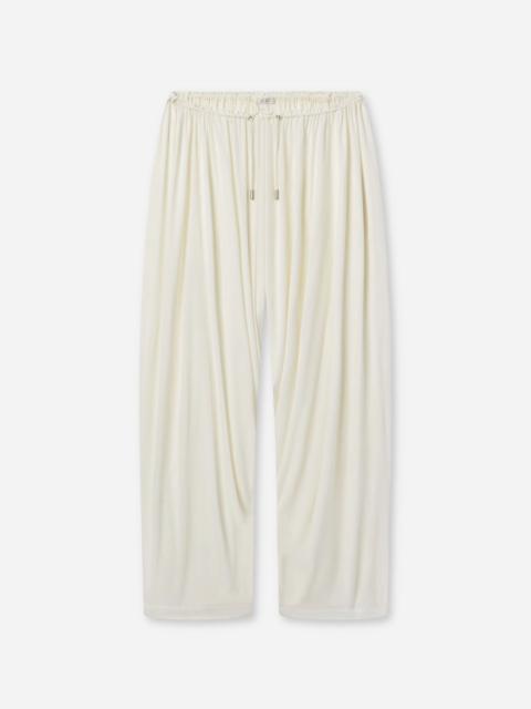 Elasticated Waist Gathered Pant in Viscose