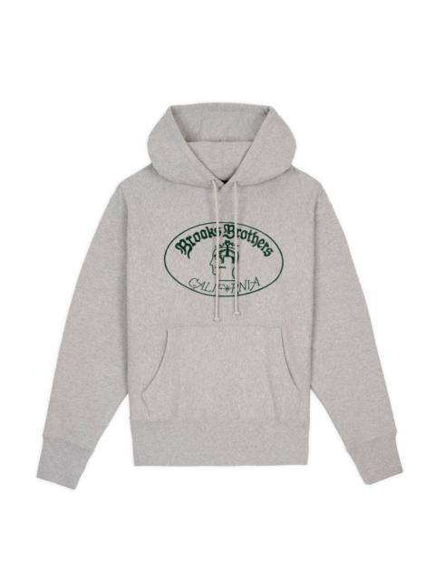 Brooks Brothers California Logo Hoodie - Heather Grey