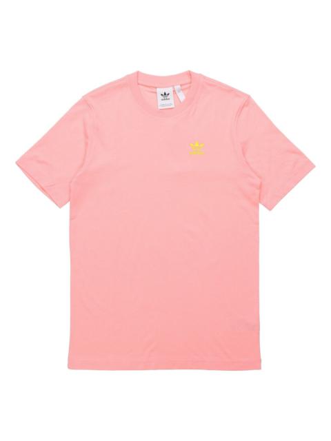 adidas originals Front Back Tee Sports Short Sleeve Pink FM3349