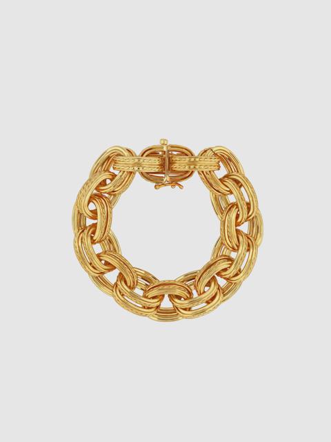 Double Link Chain Bracelet - Gold