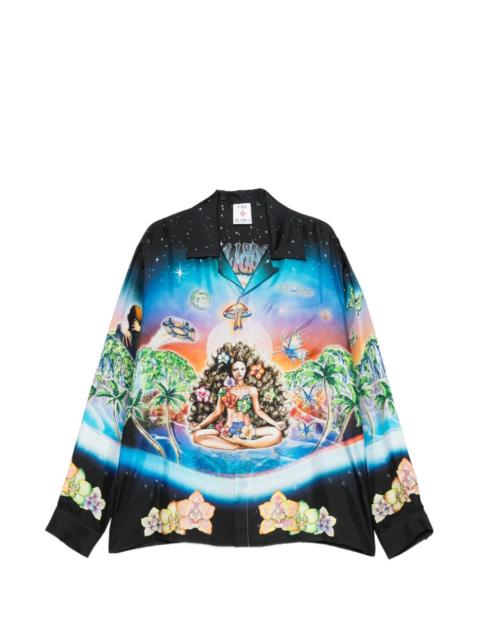 graphic-pattern shirt