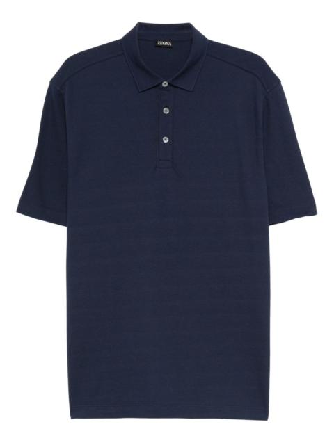 short-sleeve button polo shirt