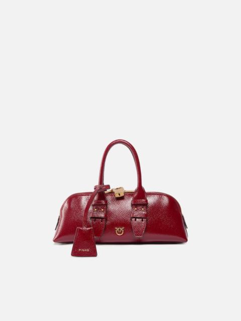 SMALL ESCAPE BAG HORIZONTAL HANDBAG IN TUMBLED LEATHER