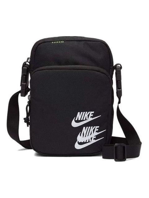 Nike Heritage Embroidered Triple Logo Shoulder Bag 'Black' DH3080-010