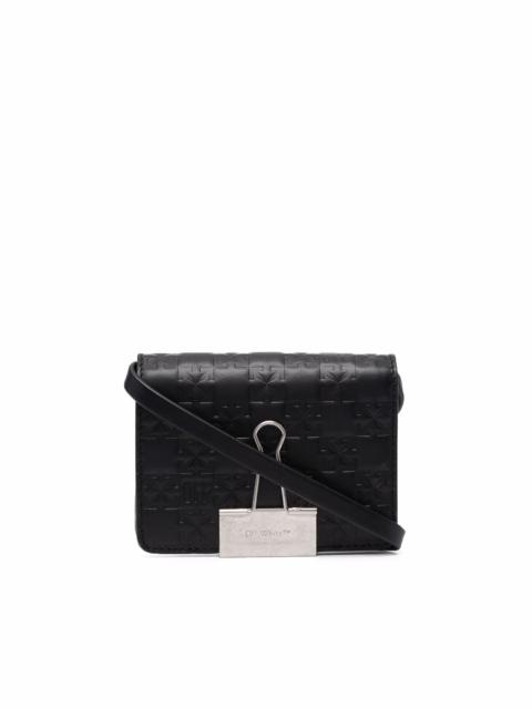 debossed Arrows-motif purse