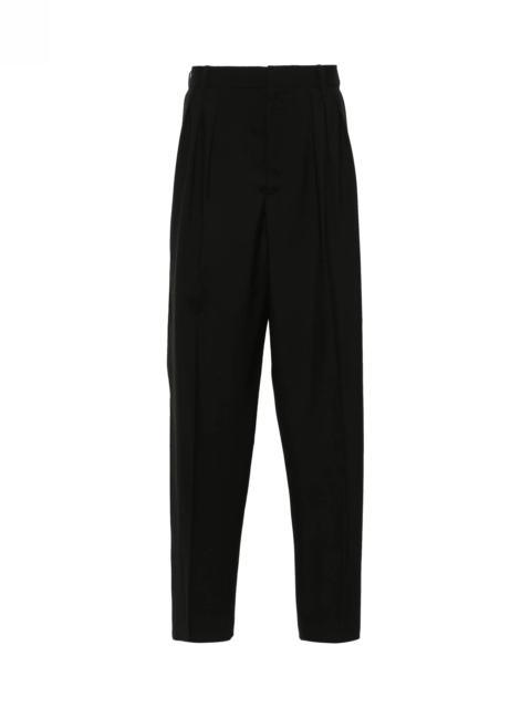 WOOL PLEATED TAILORED TROUSERS