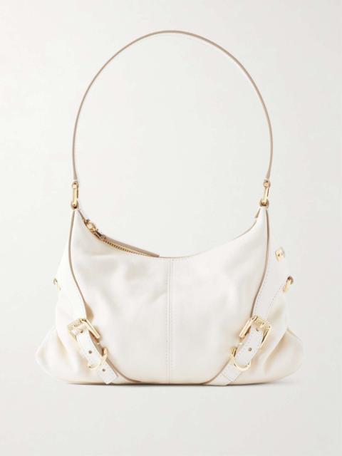 Voyou small leather shoulder bag Ivory