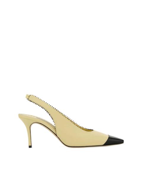 70mm Gaius slingback leather pumps