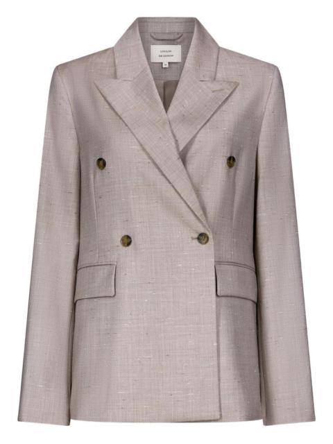 Norma double-breasted peak-lapel blazer