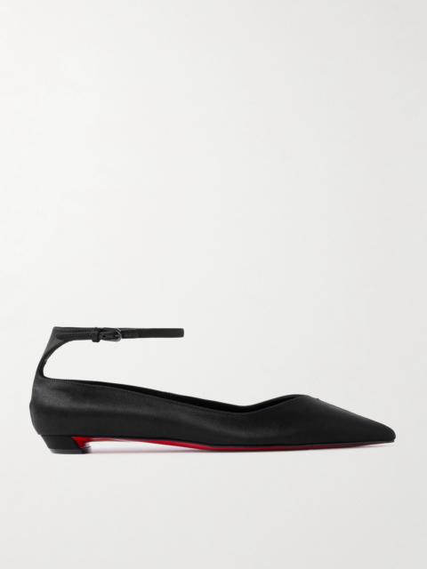 Erozeena Satin Point-toe Flats