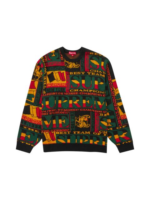 Supreme Scarf Sweater Black