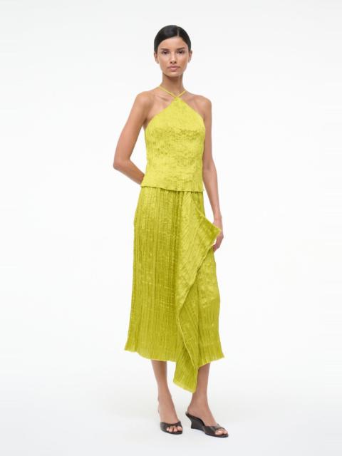 STAUD MAI SKIRT CHARTREUSE