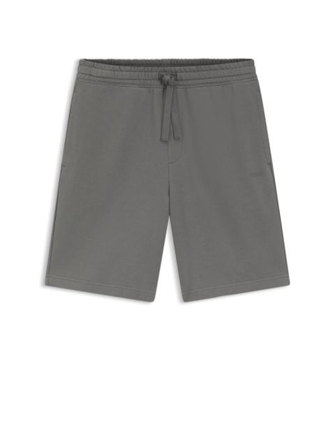 COTTON-TERRY SHORTS WITH LOGO PRINT