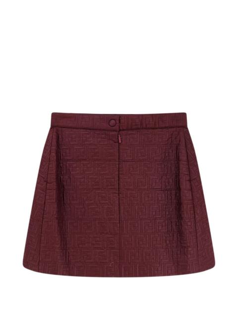 quilted mini skirt