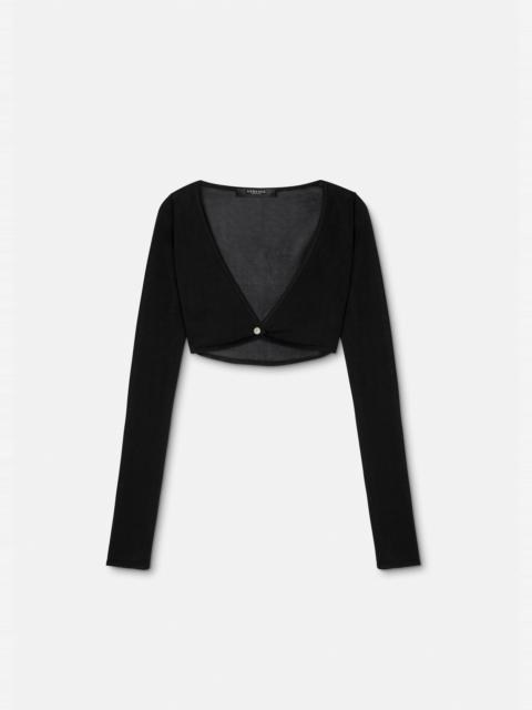 Medusa Crop Knit Cardigan