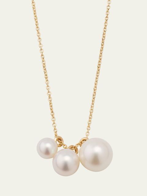 14K Recycled Yellow Gold Stella Necklace with Freshwater Pearls