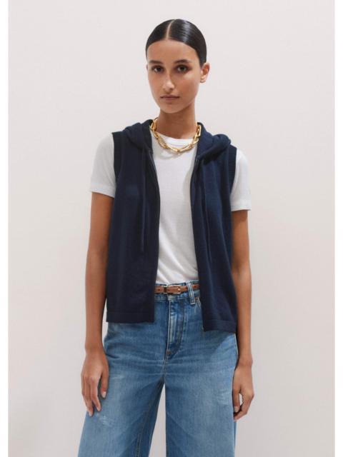 Sleeveless Zip Hoodie