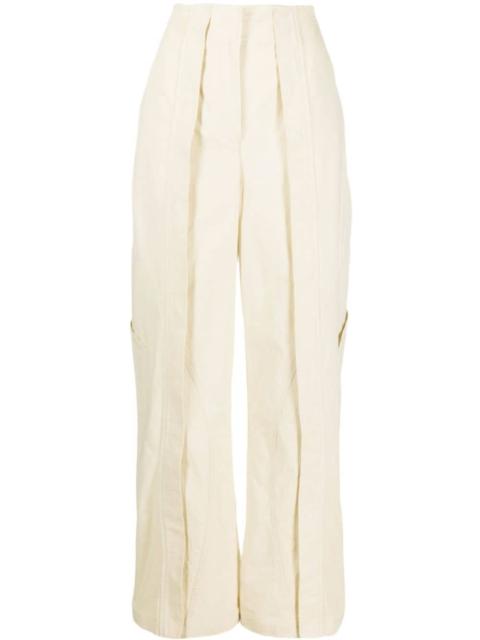 Cocosolo straight-leg cotton trousers
