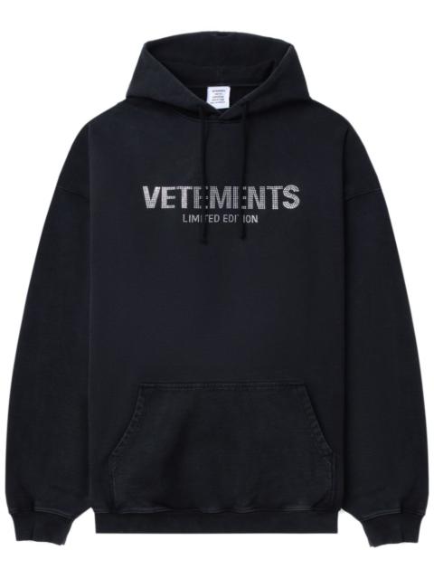 logo-embellished hoodie