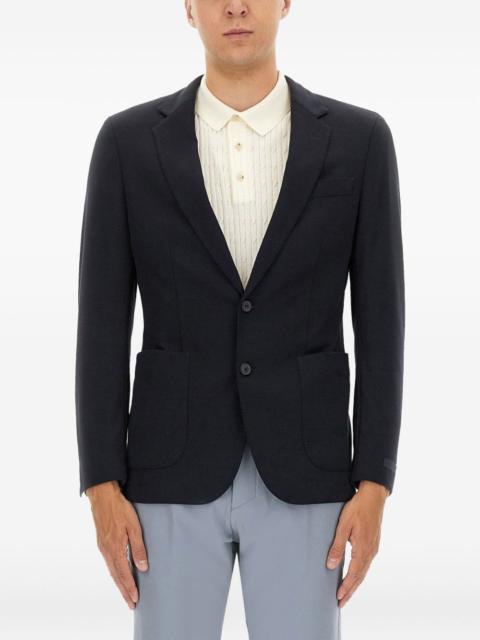 notched-lapel button jacket