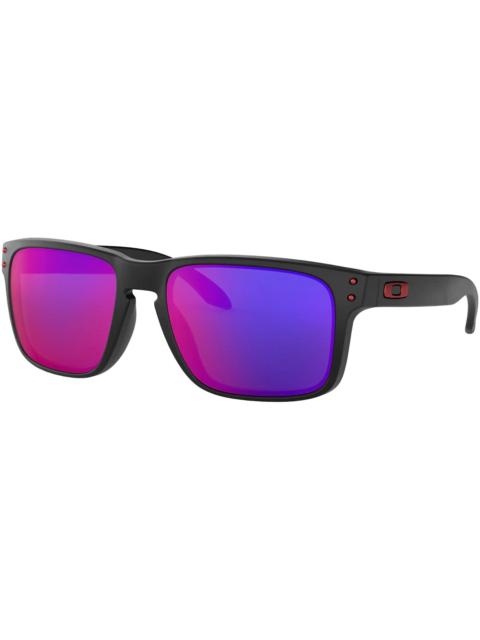 Oakley Holbrook Sunglasses Matte Black/Positive Red Iridium (OO9102-36)