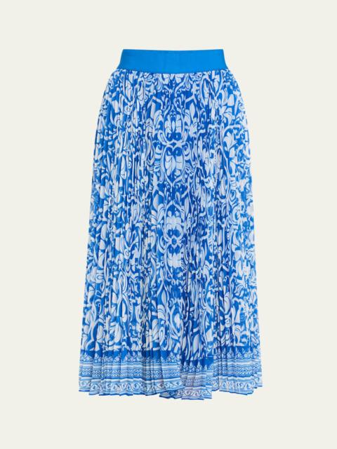 Katz Pleated Midi Skirt