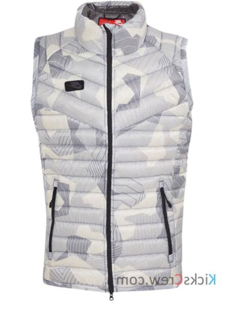 Nike Sportswear Vest Down Fill AOP Guild 'White Grey' 823682-100