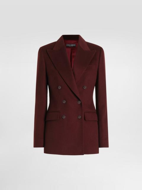 Double-breasted cashmere jacket