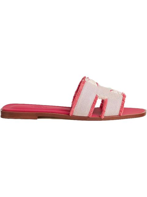 Hermes Oran Sandal Frambroise Canvas