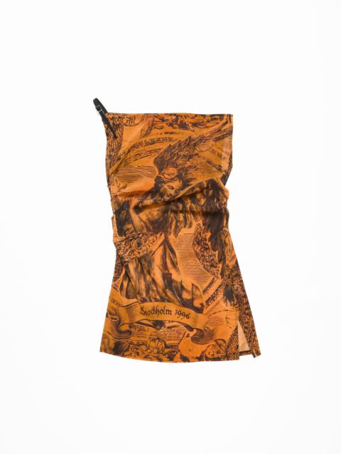 Printed dress - Orange
