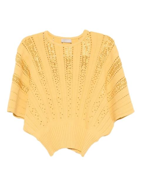 crystal-embellished top