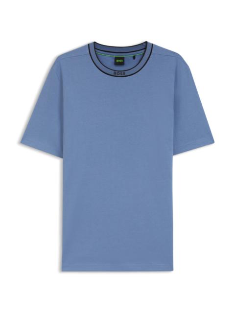 COTTON T-SHIRT WITH LOGO CREW NECK