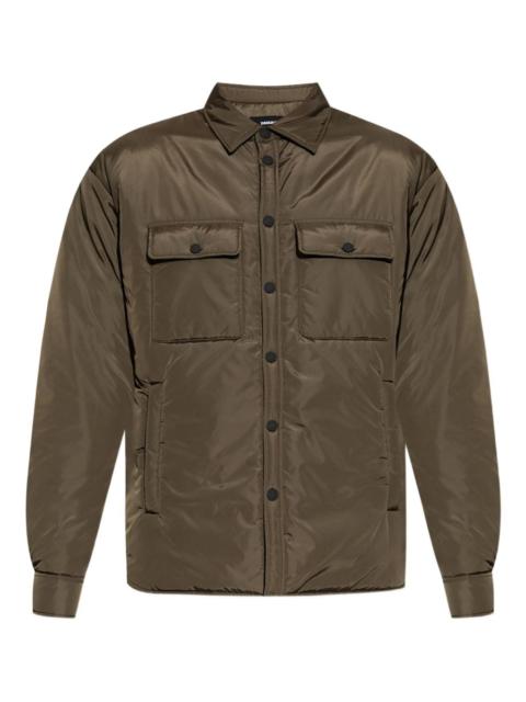 buttoned flap-pocket jacket